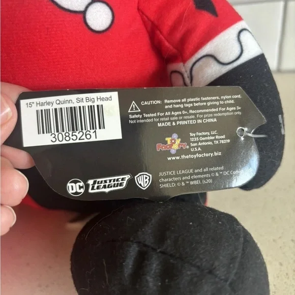 Harlequin Jester Plush Toy 21” Justice League - Red and Black NWT - Picture 6 of 7
